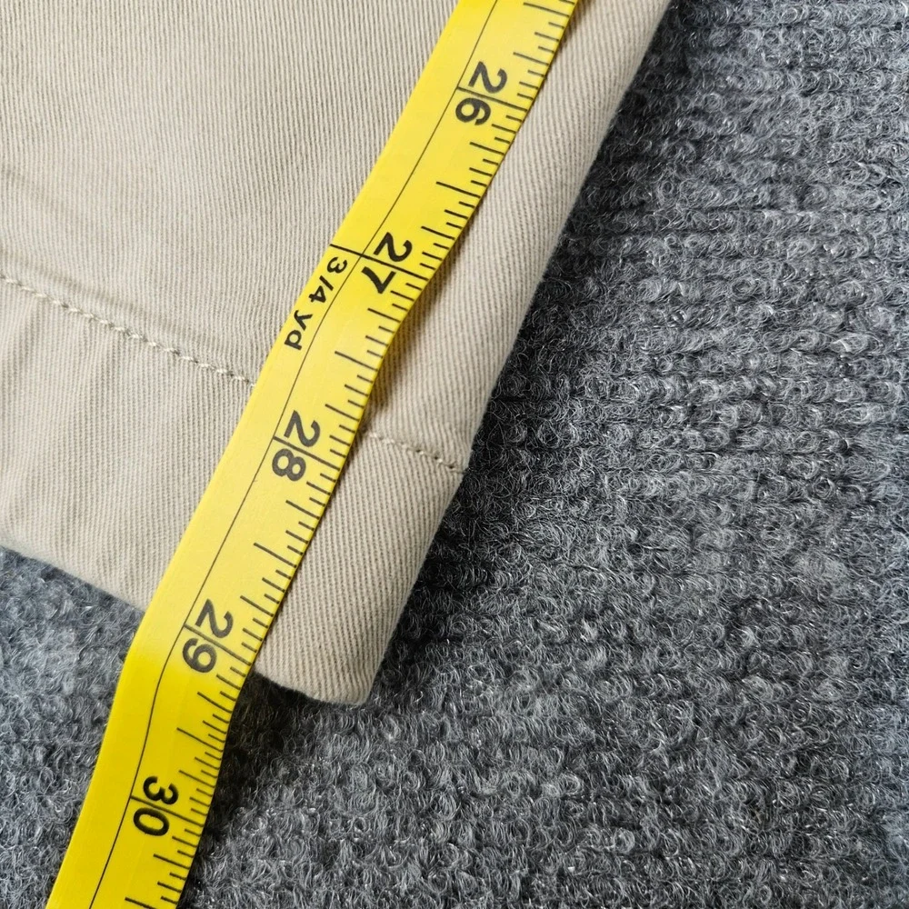J.Crew Flex Straight‎ Fit Chino Pants Mens 33x30 Khaki Tan Stretch Trousers